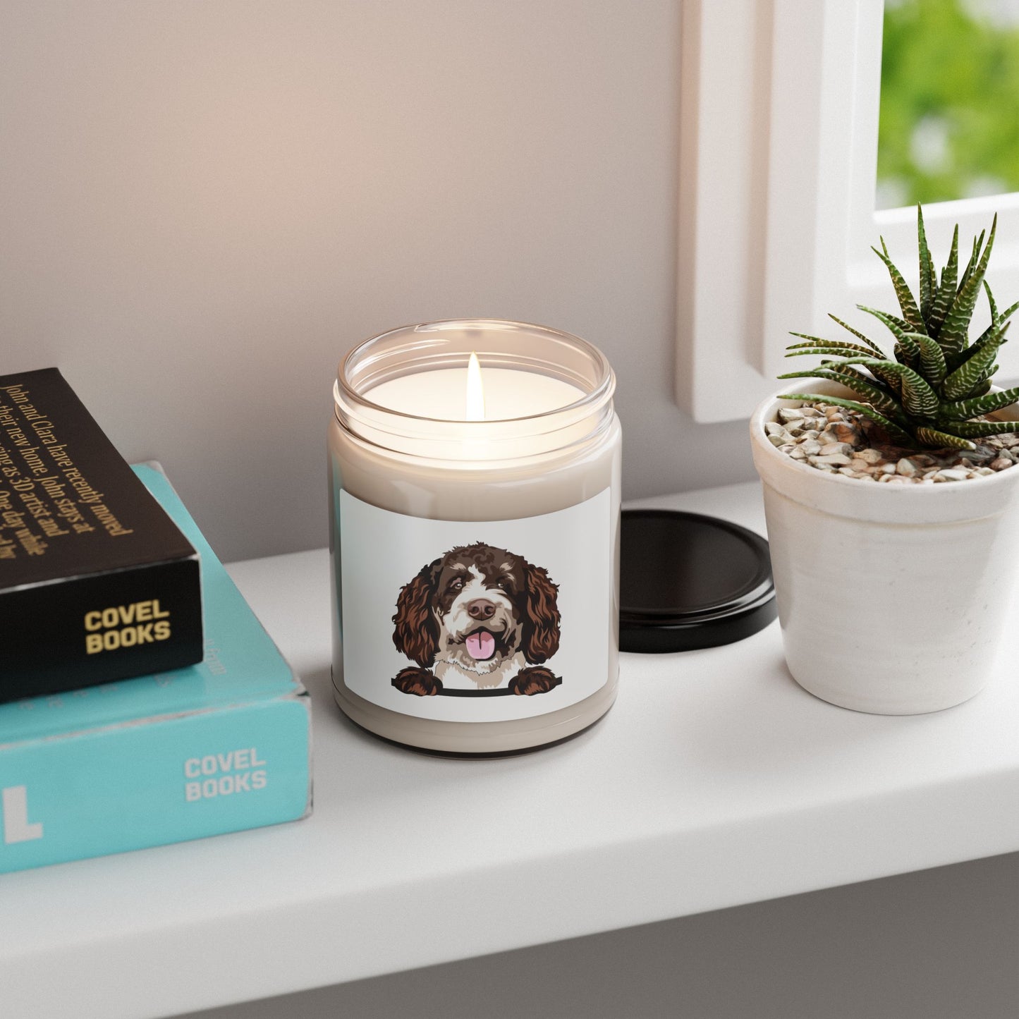 Scented Soy Candle for Bernedoodle Dog Lovers, Personalized Pet Candle, Dog-Themed Home Decor, Gifts for Pet Owners, Pet Memorial Candle