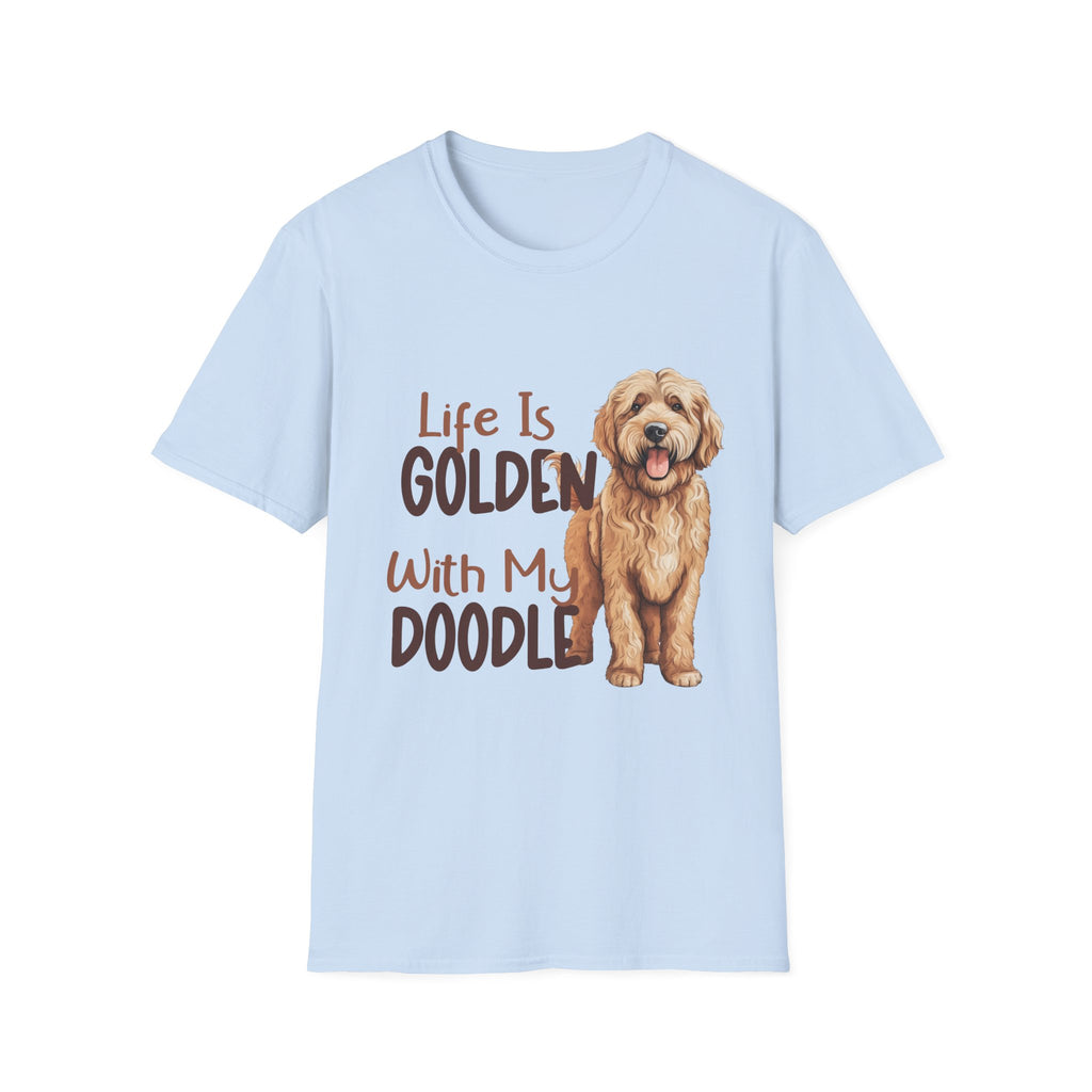 Life Is Golden With My Doodle Goldendoodle T-Shirt