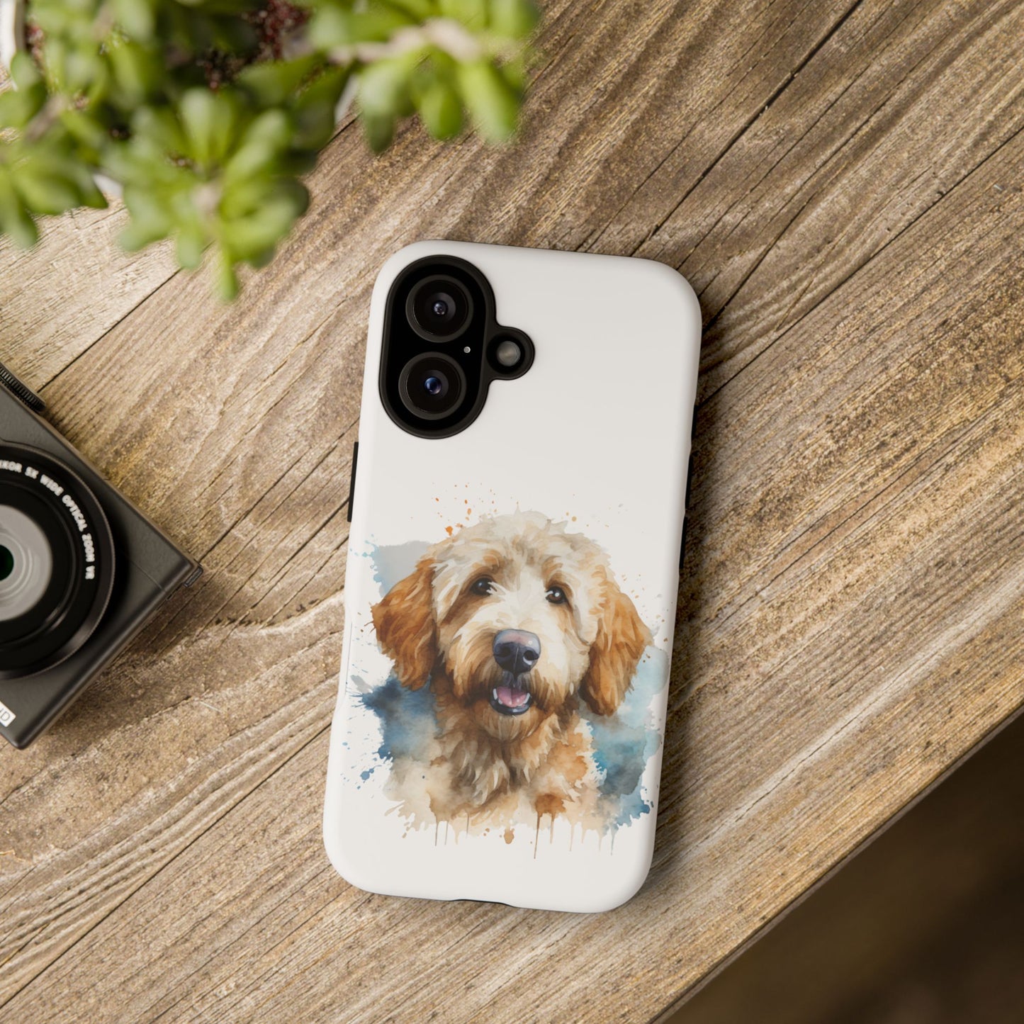 Goldendoodle Portrait Phone Case | Dog Lover Gift, Tough Cases for iPhone 16 and 17 Unique Pet Art, Personalized Dog Phone Cover, Animal Lover Accessory
