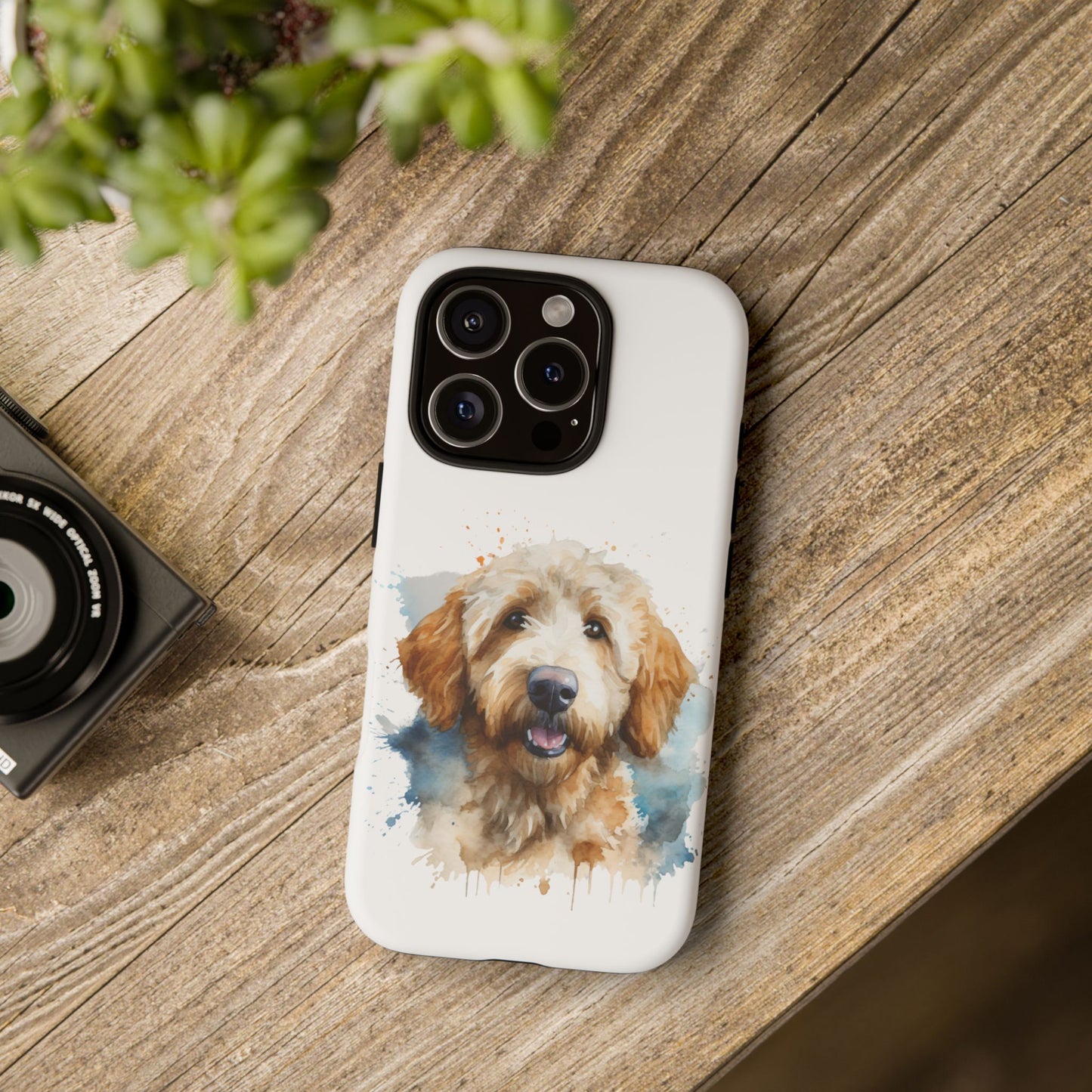 Goldendoodle Portrait Phone Case | Dog Lover Gift, Tough Cases for iPhone 16 and 17 Unique Pet Art, Personalized Dog Phone Cover, Animal Lover Accessory