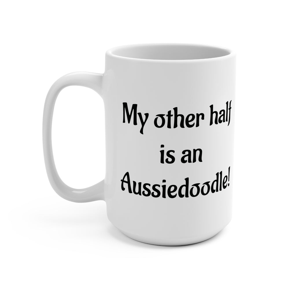 8Back of Aussiedoodle Mug 15 oz