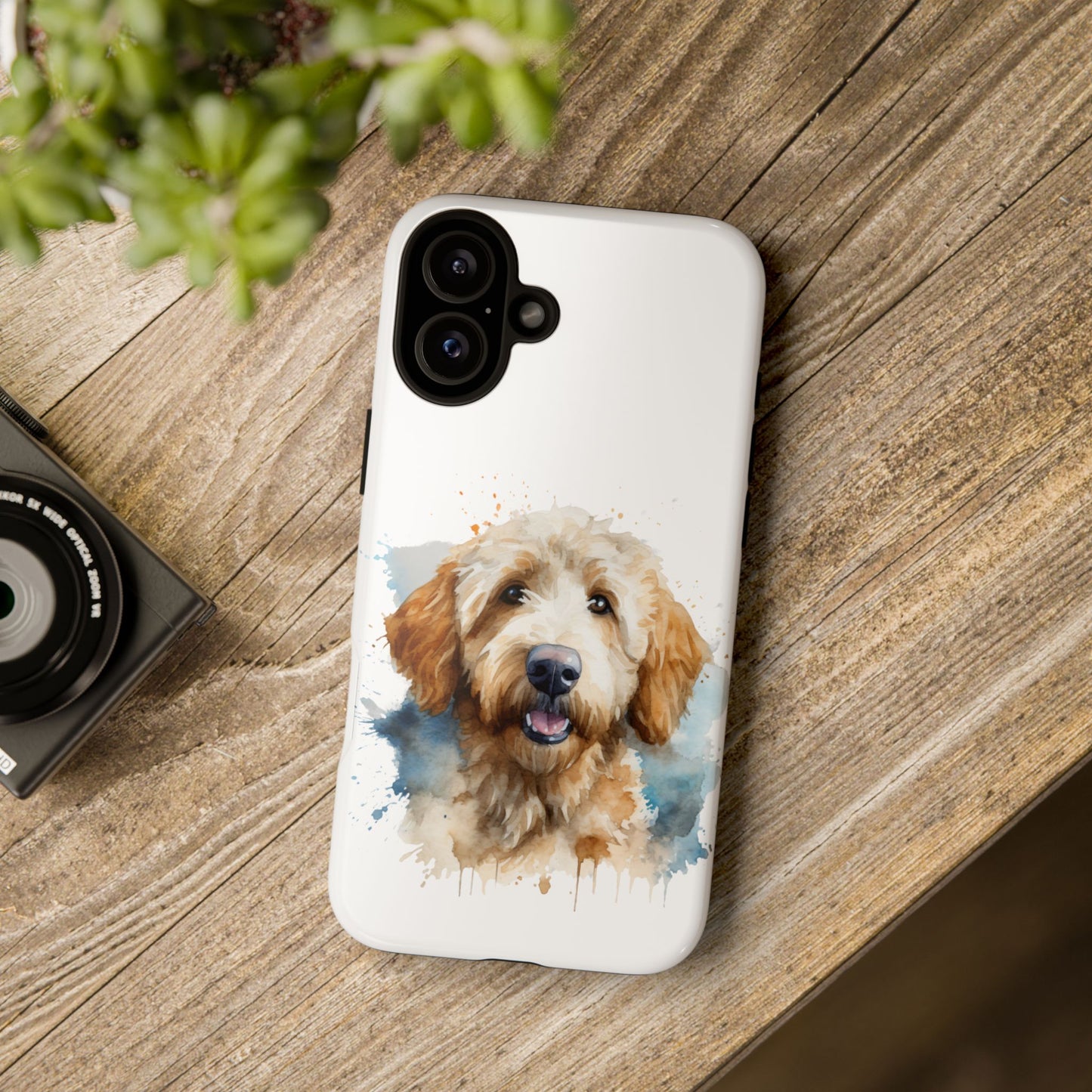 Goldendoodle Portrait Phone Case | Dog Lover Gift, Tough Cases for iPhone 16 and 17 Unique Pet Art, Personalized Dog Phone Cover, Animal Lover Accessory