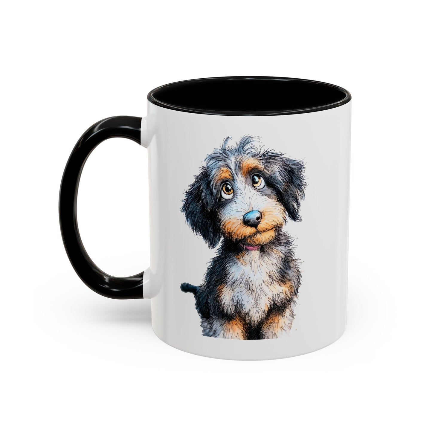 Whimsical Aussiedoodle Coffee Mug - Perfect Gift for Doodle Dog Lovers, Pet Owners, and Birthday Celebrations, Dog Mom Mug, Cute Animal