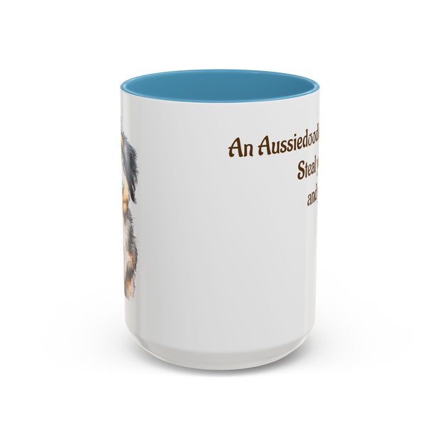 Whimsical Aussiedoodle Coffee Mug - For Doodle Dog Lovers